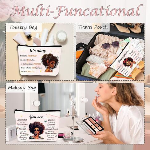 Paris Gifts Travel Essentials - 4Pcs Eiffel Tower Makeup Bag, France Paris City Watercolor Cosmetic Bags with Zipper Pouch, Weekend Vacation Trip Gifts for Travellers Women Girls in Saudi Arabia