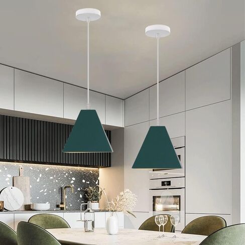 Crystal Chandelier, Modern Farmhouse Lighting Fixture Chandelier Simple - Macaron Metal Pendant Light V-intage E27 Single Head Industrial Pendant Lamp Decoration Ceiling Fixtures Compatible with Ware in Saudi Arabia