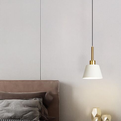 Nordic Simplicity Pendant Light,E 26 1-Light Metal Pendent Lamp, Indoor Adjustable Ceiling Hanging Light,Bedroom Bedside Ceiling Light, Modern Hallway Balcony Staircase SDark in Kuwait