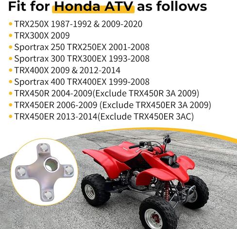 M Mati الخلفي HUB لـ Honda Sportrax 250 300 400 TRX250EX TRX300EX TRX400EX 1993-2008 TRX450R TRX450ER 2004-2014 in Saudi Arabia