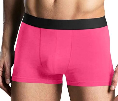 Knaughty Knickers Cuck Mens Boxer Briefs Stretchy with Design Cuckhold Hotwife No Fly Stretchy Sexy Pink Mens Trunks in Kuwait