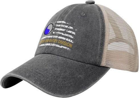Us Army 29th Infantry Division USA America Flag Vintage Adjustable Cowboy Mesh Baseball Cap Unisex Outdoor Trucker Hat9 in Saudi Arabia