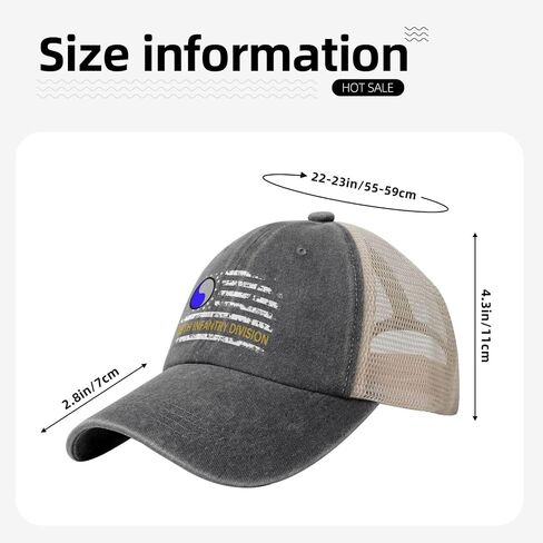 Us Army 29th Infantry Division USA America Flag Vintage Adjustable Cowboy Mesh Baseball Cap Unisex Outdoor Trucker Hat9 in Saudi Arabia