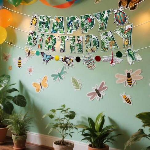 Reptile Party Decorations - Including Reptile Theme Balloons, Happy Birthday Banner, Cake Topper, Hanging Swirl, and Honeycomb Centerpieces for Safari Lizard Swamp Reptile Birthday Party Supplies in Kuwait