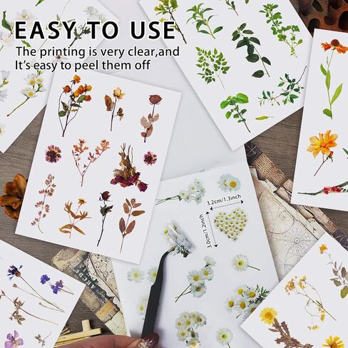 PRSTINCOL PIST PANING COSTERSER BOOK ، 52 SHOETS 500+ SCRAPBOOK ملصقات ، وملصقات الطلاء الزيتية عتيقة للبالغين والمراهقين ، مستلزمات Junk Journal for Scrapbooking Journaling DIY in Saudi Arabia