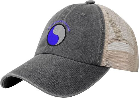 Us Army 29th Infantry Division Veteran Adjustable Cowboy Mesh Baseball Cap Unisex Outdoor Trucker Hat4 in Saudi Arabia