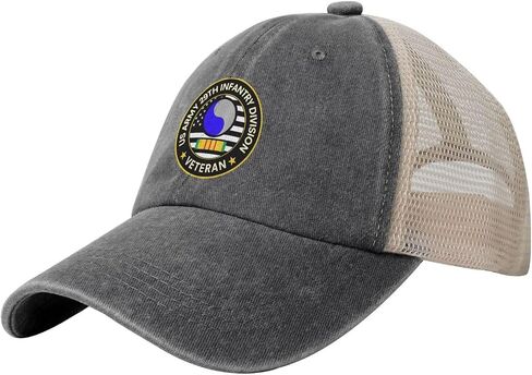 Us Army 29th Infantry Division Vietnam Veteran Adjustable Cowboy Mesh Baseball Cap Unisex Outdoor Trucker Hat7 in Saudi Arabia