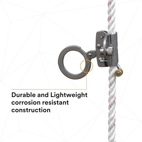 3M Protecta 5000003 Rope Grab for 5/8-Inch Polyester/Polypropylene Rope, Silver in Saudi Arabia