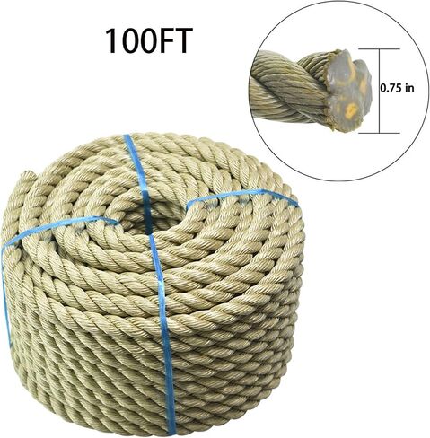 Findmall polyethylene rope 3/4in 100ft 3 حبلا للتخييم الداخلي والخارجي in Saudi Arabia