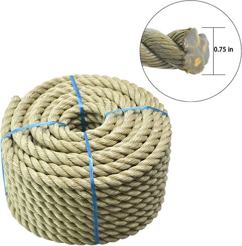 Findmall polyethylene rope 3/4in 100ft 3 حبلا للتخييم الداخلي والخارجي in Saudi Arabia