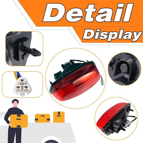 ضوء ذيل الفرامل الخلفي متوافق مع Suzuki Eiger LTZ 400 Vinson 500 Ozark 250 2002-2007 ، يحل محل# 35710-03G20 35710-03G00 in Saudi Arabia
