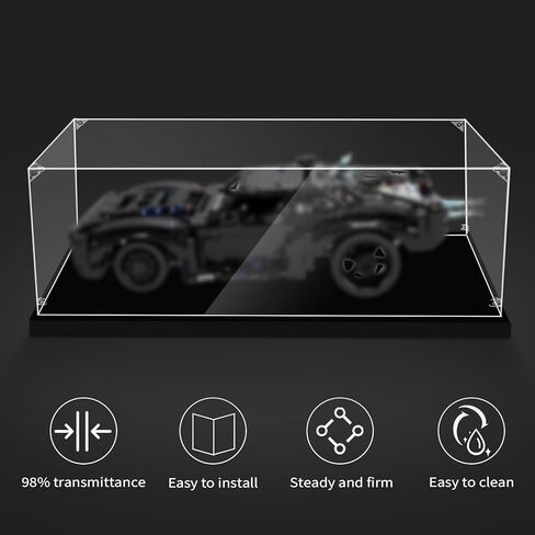 حالة عرض أكريليك لسيارة LEGO 42172 42143 42156 42083 42056 42115 42125 42096 76139 76956 ، 23.62x11.81x7.87inches (62x30x20cm) in Kuwait