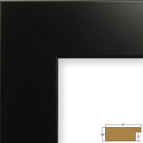 Craig Frames 74273 11 x 14 Inch Satin Black Picture Frame Matted to Display an 8 x 10 Inch Photo in Saudi Arabia
