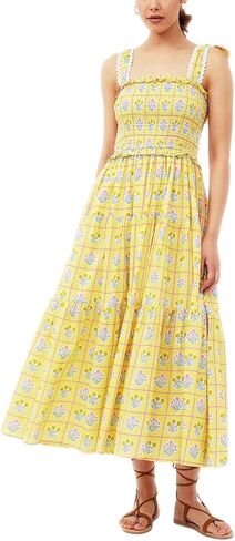 Women Boho Floral Maxi Dress Y2k Sleeveless Tie Shoulder Tiered Ruffle Long Dresses Summer Beach Sundress in Saudi Arabia
