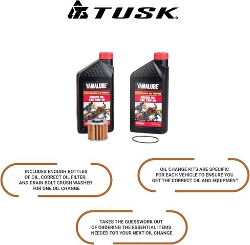 TUSK 4-Stroke Change Change Kit Yamalube All Giest 10W-40-Fits: Yamaha YFZ 450 2004-2005 in Saudi Arabia