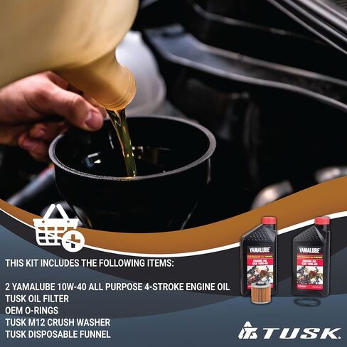 TUSK 4-Stroke Change Change Kit Yamalube All Giest 10W-40-Fits: Yamaha YFZ 450 2004-2005 in Saudi Arabia