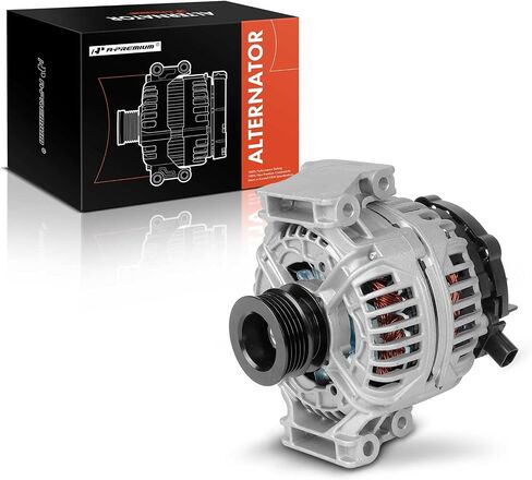 A-Premium Alternator Compatible with Saab 9-3 2005-2011, 9-3X 2010-2011, 2.0L, Automatic Transmission, 12V 120A 5-Groove Pulley Clockwise, Replace# 12762730, 0124425056 in Saudi Arabia