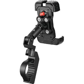 KEMIMOTO UTV Phone Mount, Anti-Vibration Dampener 4pcs Solid Cast-Aluminum Mount One-Hand Operation Secure Lock 360° Adjustable UTV Phone Holder, Fit 1.5"-2" Roll Cage 4.7"-7" Cellphone in Saudi Arabia