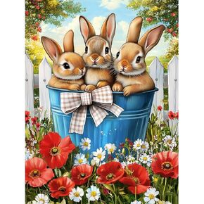 MISCER Chickens Diamond Art Kits for Adults, Rooster Diamond Painting Kits for Beginners, 5D Full Drill Round Paint with Diamonds Pictures, Gem Art Painting DIY Crafts Kit Decor 12x16inch in Kuwait