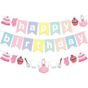 Zwiebeco Candyland عيد ميلاد سعيد لافتة ملونة مصاصة حلوى علامة معلقة ديكورات الحفلات الورقية للبنات الأولاد حلوة أول استحمام استحمام الطفل اللوازم in Kuwait