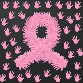 1000 Pcs World Down Syndrome Day Bulletin Board Decorations Bulk Yellow Blue Hand Shaped Sticky Notes Notepads Down Syndrome Awareness Items for Student Classroom School Decor Publicity Event in Kuwait