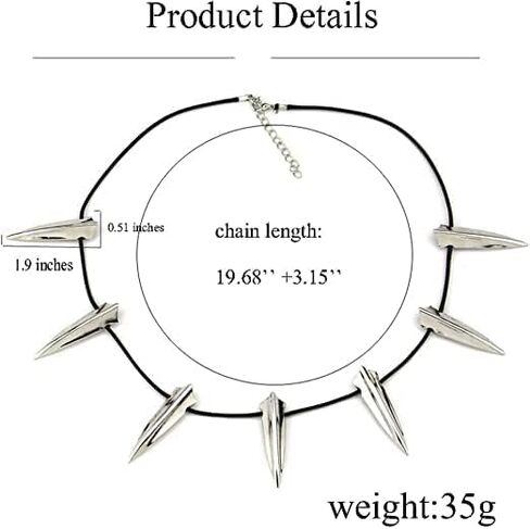 Men Necklace Cosplay 14K Plated Stainless Steel Cosplay King Chain Choker Necklace in Kuwait