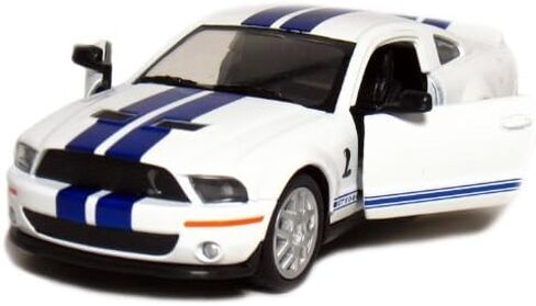 KiNSMART 2007 Ford Shelby GT500 Red with Racing Stripes 1:38 Scale 5 Inch Die Cast Metal Model Toy Muscle Car in Kuwait