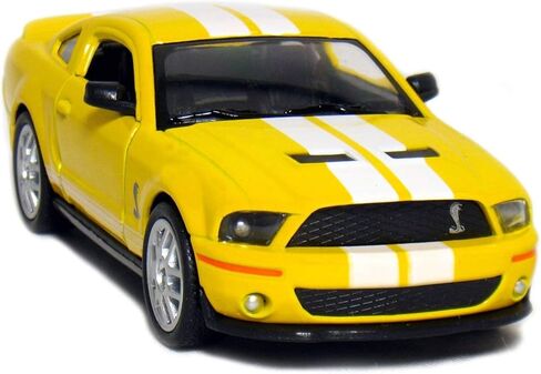 KiNSMART 2007 Ford Shelby GT500 Red with Racing Stripes 1:38 Scale 5 Inch Die Cast Metal Model Toy Muscle Car in Kuwait