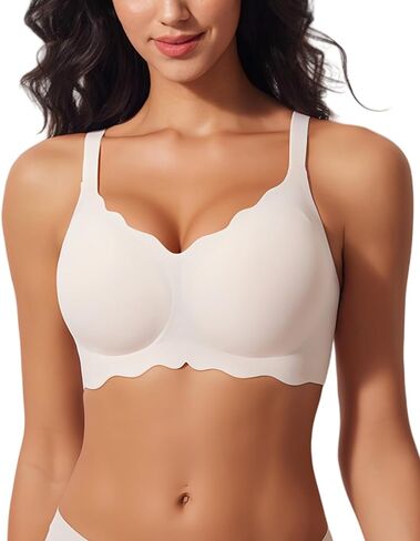 HI-BRA Bras for Women Jelly Cup Series Plus-Size Push Up Bra Sexy Gather Up Underrim Jelly Gel Underwear HB01 in Kuwait