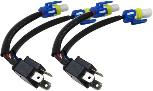 2Pack تحويل سلك تسخير 9003 H4 HB2 إلى 9005 9006 HB3 HB4 محول المصباح المصباح مصباح الذكور موصل توصيل الخزف السيراميك in Saudi Arabia