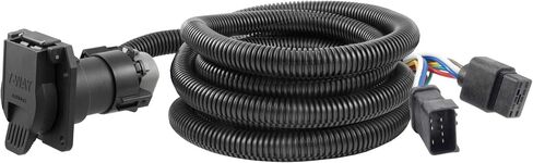 CURT 56001 10-Foot Vehicle-Side Truck Bed 7-Pin Trailer Wiring Harness Extension, Select Dodge Ram 1500, 2500, 3500, Dakota in Saudi Arabia