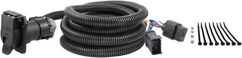 CURT 56001 10-Foot Vehicle-Side Truck Bed 7-Pin Trailer Wiring Harness Extension, Select Dodge Ram 1500, 2500, 3500, Dakota in Saudi Arabia