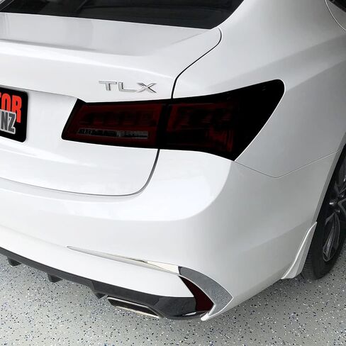 صامتة دخان فينيل قبل 2018-2020 Acura TLX Tail Light & Reflector (1. الخلفية العاكسة ، 20 ٪ دخان داكن) in Kuwait