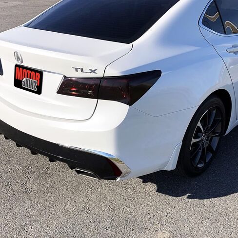 صامتة دخان فينيل قبل 2018-2020 Acura TLX Tail Light & Reflector (1. الخلفية العاكسة ، 20 ٪ دخان داكن) in Kuwait