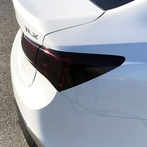 PreCut Vinyl Smoke Tint for 2018-2020 Acura TLX Tail Light & Reflector (1. Taillight & Reflector, 20% Dark Smoke) in Saudi Arabia