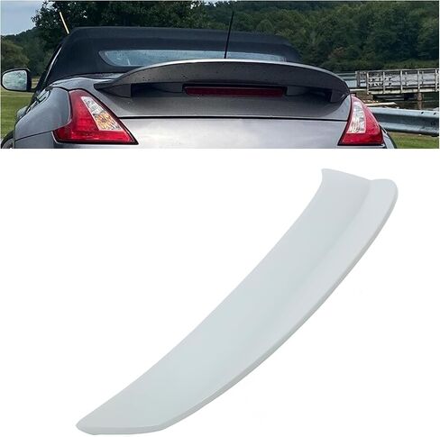 KUAFU Rear Trunk Spoiler Compatible with 2009-2021 Nissan 370Z Coupe Rear Bumper Wing Fin Air Dam Deflector Gray ABS in Saudi Arabia