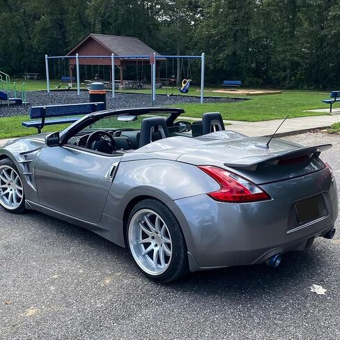 KUAFU Rear Trunk Spoiler Compatible with 2009-2021 Nissan 370Z Coupe Rear Bumper Wing Fin Air Dam Deflector Gray ABS in Saudi Arabia