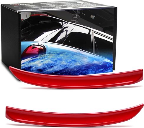 IJdmtoy Gloss Red 2 قطعة مصغرة النمط الذاتي الإضافات الإضافية الشفاه المفسدة متوفرة مع Mini Cooper F55 F56 F54 F60 JCW SPOILER in Kuwait