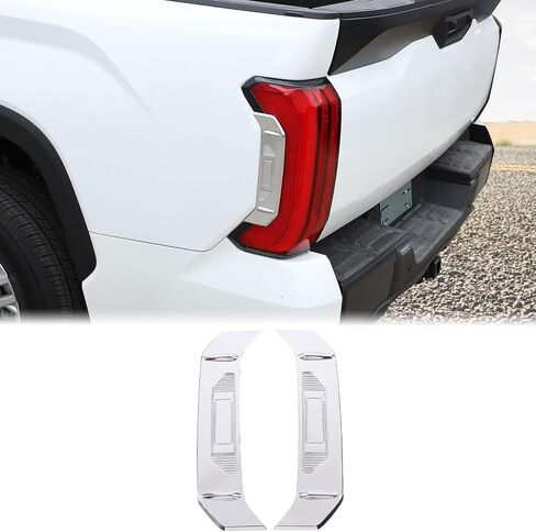 Aunginsy 2pcs تغطية خلفي خفيفة من Toyot@ Tundra 2022-2025 خلفي مصباح خلفي الجانب مصباح السرير الزر القطع الخلفية غطاء خلفي تقليم خلفي الجانبية الجانبية الإكسسوارات الخارجية in Saudi Arabia