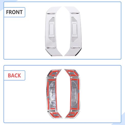 Aunginsy 2pcs تغطية خلفي خفيفة من Toyot@ Tundra 2022-2025 خلفي مصباح خلفي الجانب مصباح السرير الزر القطع الخلفية غطاء خلفي تقليم خلفي الجانبية الجانبية الإكسسوارات الخارجية in Saudi Arabia