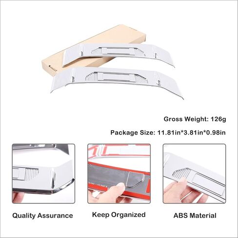 Aunginsy 2pcs تغطية خلفي خفيفة من Toyot@ Tundra 2022-2025 خلفي مصباح خلفي الجانب مصباح السرير الزر القطع الخلفية غطاء خلفي تقليم خلفي الجانبية الجانبية الإكسسوارات الخارجية in Saudi Arabia