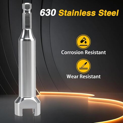 Stainless Steel 3/4" Strut Channel Adapter Nuts & Bolts Drill Bit Socket Wrench Tool for 19mm Bolt Head Compatible with 1-5/8" 2-7/16" 3-1/4"Channels and Struts in Saudi Arabia