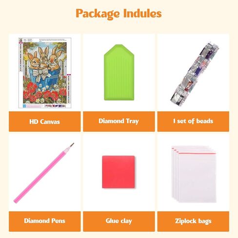 MISCER Chickens Diamond Art Kits for Adults, Rooster Diamond Painting Kits for Beginners, 5D Full Drill Round Paint with Diamonds Pictures, Gem Art Painting DIY Crafts Kit Decor 12x16inch in Kuwait