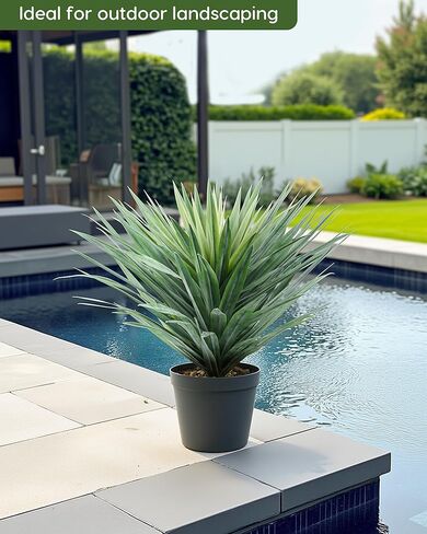 نبات فيلنر الاصطناعي في وعاء أسود مع الحصى الحجرية الحقيقية ، نبات الصبار المزيف الكبير للالتزام الداخلي والخارجي طوله 27 بوصات ، 126 ورقة in Kuwait