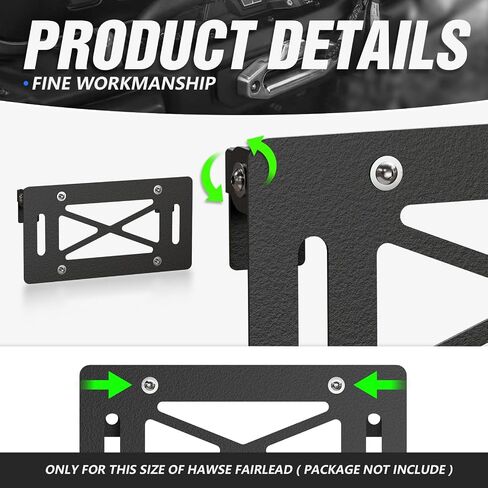 Universal Flip-Up Winch Mounting License Plate Frame Compatible with 10" Hawse Fairlead, Front License Holder Bracket Relocation, Bumper Winch Mount Roller, Fits Most Off-Road Cars Trucks SUVs in Saudi Arabia