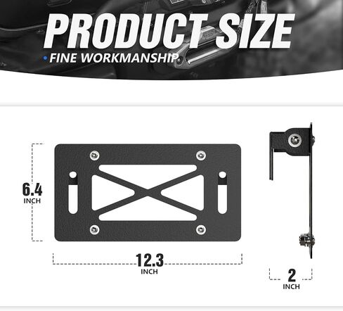 Universal Flip-Up Winch Mounting License Plate Frame Compatible with 10" Hawse Fairlead, Front License Holder Bracket Relocation, Bumper Winch Mount Roller, Fits Most Off-Road Cars Trucks SUVs in Saudi Arabia