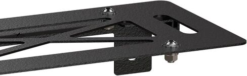 Universal Flip-Up Winch Mounting License Plate Frame Compatible with 10" Hawse Fairlead, Front License Holder Bracket Relocation, Bumper Winch Mount Roller, Fits Most Off-Road Cars Trucks SUVs in Saudi Arabia
