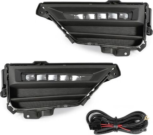 KUAFU Pair Fog Light Compatible with 2020-2022 Honda CRV CR-V All Trim Models Replacement for 33900-TLA-R01 33950-TLA-R01 Fog Lamp Driver & Passenger Side Clear lens (Rectangular Type) in Saudi Arabia