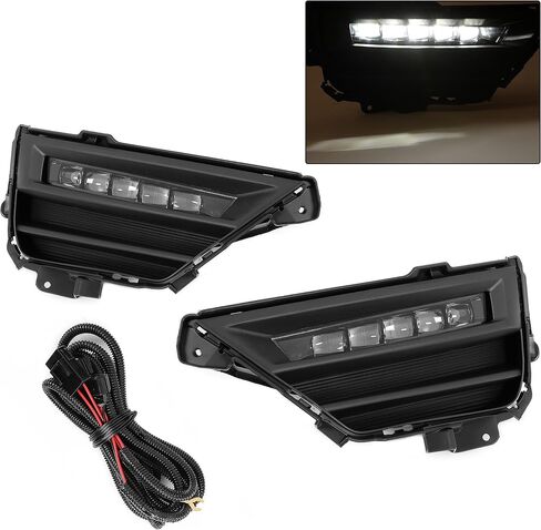 KUAFU Pair Fog Light Compatible with 2020-2022 Honda CRV CR-V All Trim Models Replacement for 33900-TLA-R01 33950-TLA-R01 Fog Lamp Driver & Passenger Side Clear lens (Rectangular Type) in Saudi Arabia