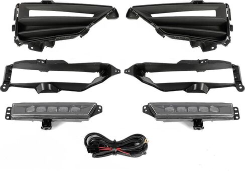 KUAFU Pair Fog Light Compatible with 2020-2022 Honda CRV CR-V All Trim Models Replacement for 33900-TLA-R01 33950-TLA-R01 Fog Lamp Driver & Passenger Side Clear lens (Rectangular Type) in Saudi Arabia